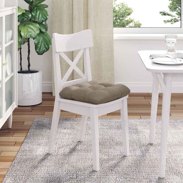 Sittkuddar 4 pcs Taupe 40 x 40 cm Mikrofiber Tyg