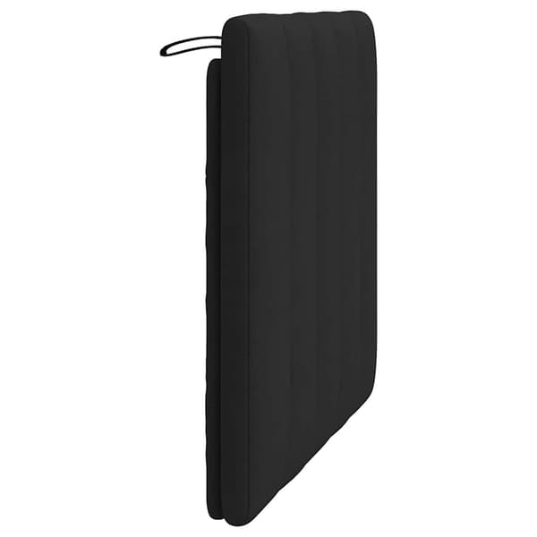Headboard Cushion "Hanko" Black 80 cm Velvet