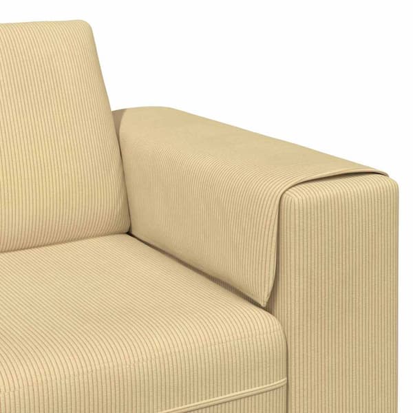 Soffa Grågrön 250 x 77 x 76 cm Kordread tyg