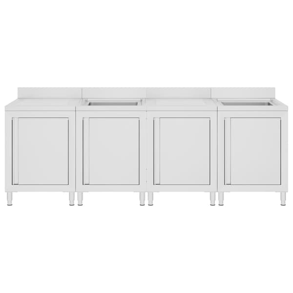 Diskho för storkök 240x60x96 cm rostfritt stål