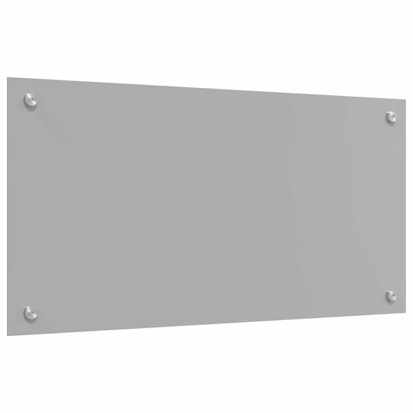 Köksskydd 2 pcs Ljusgrå 80 x 40 cm härdat glas