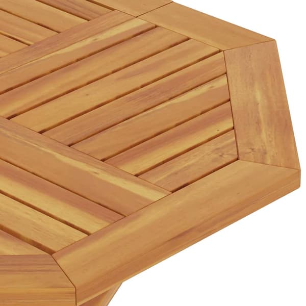 Hopfällbart trädgårdsbord 85x85x76 cm massiv teak