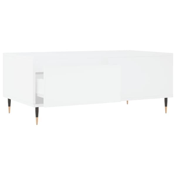 Soffbord vit 90x50x36,5 cm konstruerat trä