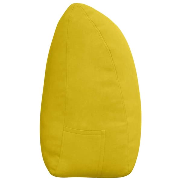 Ryggkudde Gul 180 x 24 x 50 cm Sammet