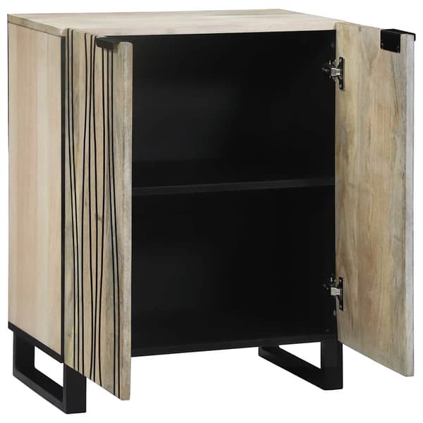 Sideboard Vit 60 x 33,5 x 75 cm Massivt mangoträ