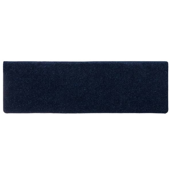 Trappmattor självhäftande 15 st 65x21x4 cm marinblå rektangulär kant