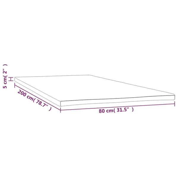 Madrasskydd 80x200x5 cm