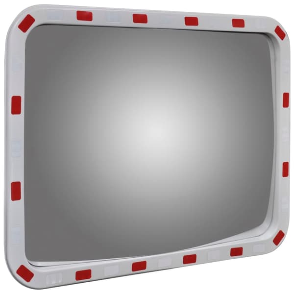 Konvex trafikspegel PC-Plast 60 x 80 cm med reflexer