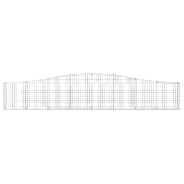 Gabion bågformad 400x30x60/80 cm galvaniserat järn