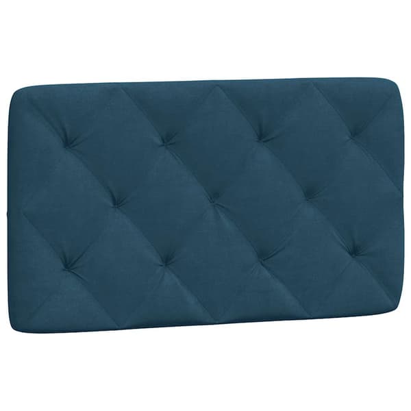 Headboard Cushion Blue 90 cm Velvet