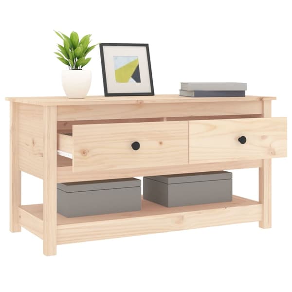 Soffbord 102x49x55 cm massiv furu