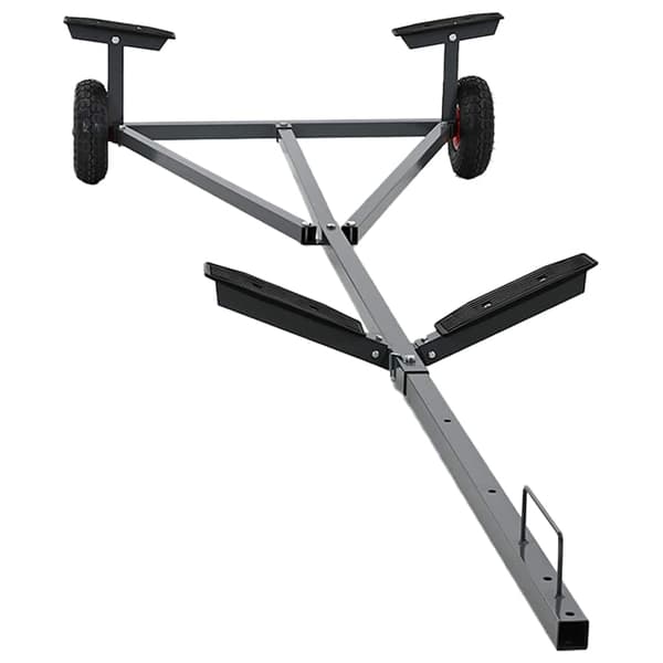 Båktrailer Silver 302 x 107 x 42 cm Stål
