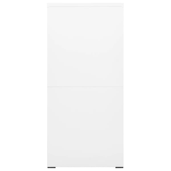 Dokumentskåp vit 46x62x133 cm stål