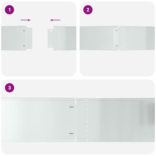 Gräskanter 20 pcs Silver 100 x 25 x 0,07 cm Galvaniserat Stål