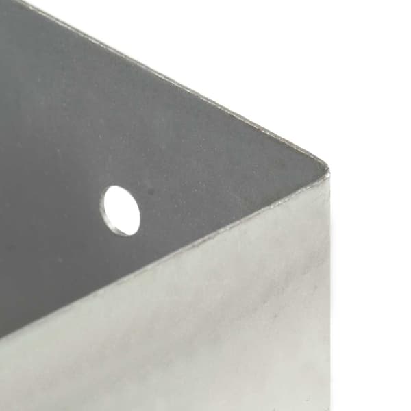Stolpfot 4 st galvaniserad metall 141 mm