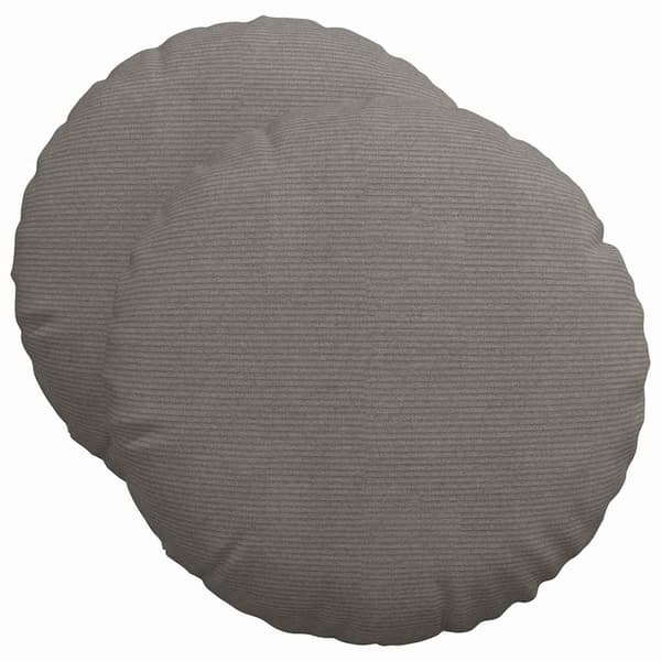 Sittkuddar 2 pcs Ljusgrå Ø50 x 19 cm Kordread tyg