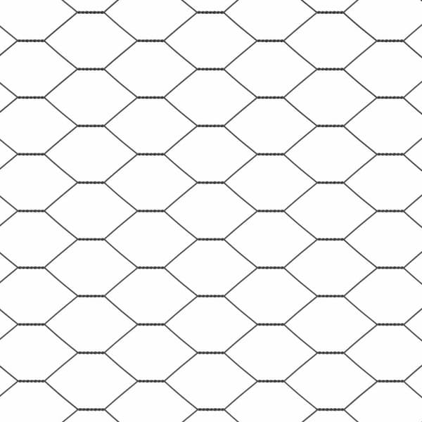 Hexagonstängsel Grå 0,4 x 100 m PVC