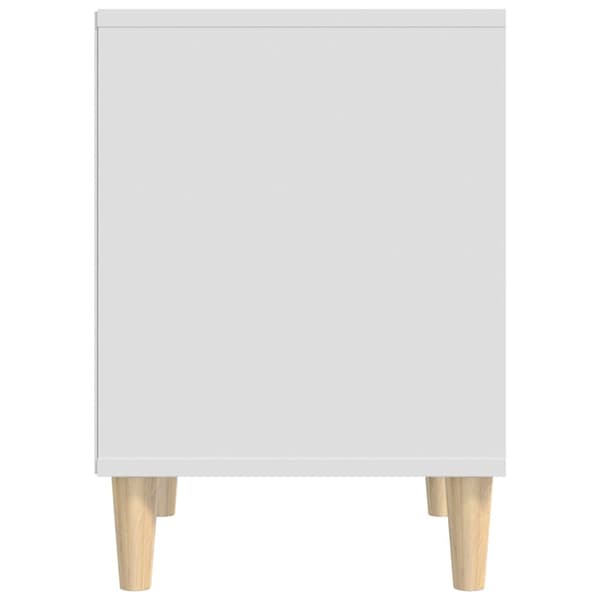 Sängbord 2 st vit 40x35x50 cm