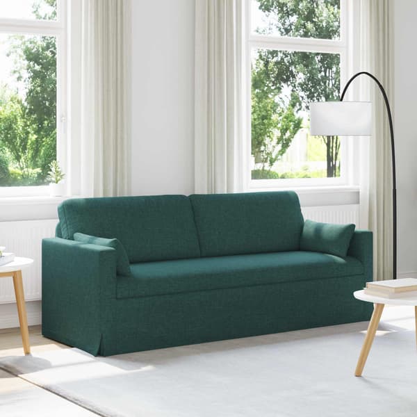 Soffa Mörkgrön 198 x 78 x 80 cm tyg