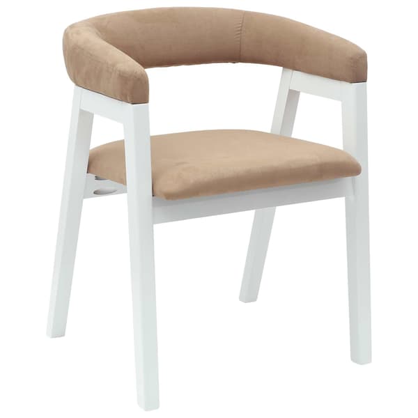 Matstolar 2 pcs Vit 54 x 57 x 73 cm Massiv Gummiträ