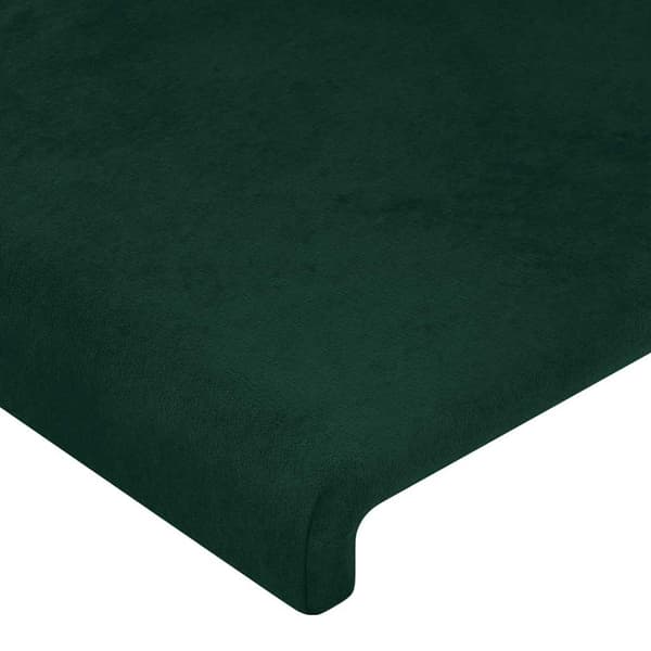 Sänggavel mörkgrön 80x5x78/88 cm sammet