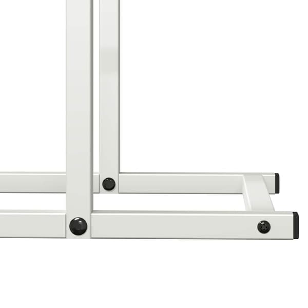 Vedställ vit 80x25x90 cm kallvalsat stål