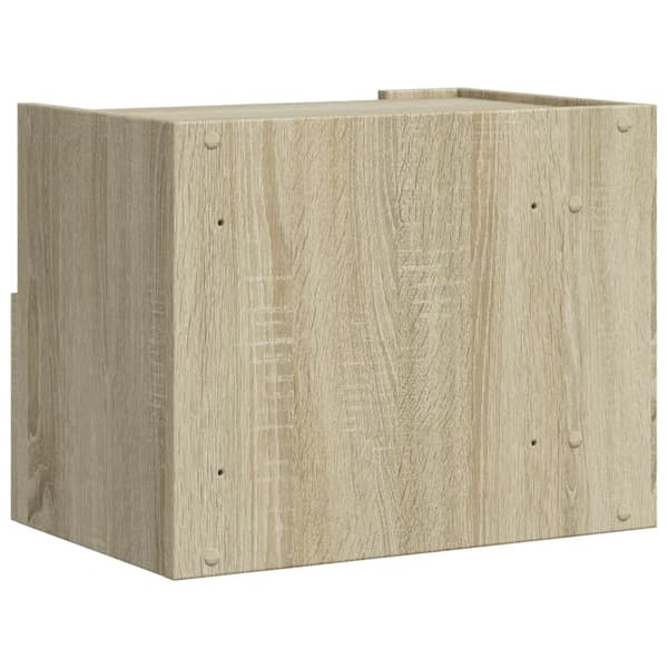 Väggmonterat sängbord sonoma-ek 45x30x35 cm