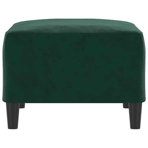 Fotpall mörkgrön 70x55x41 cm sammet