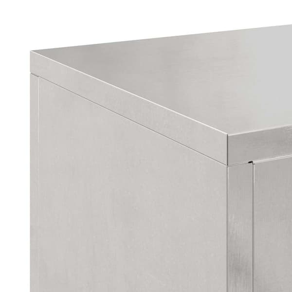 Växtställ 2 pcs Silver 24 x 24 x 55 cm Rostfritt stål