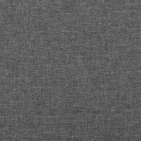 Sänggavel mörkgrå 180x5x118/128 cm tyg