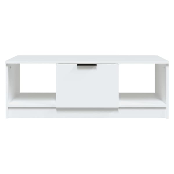 Soffbord vit 102x50x36 cm konstruerat trä