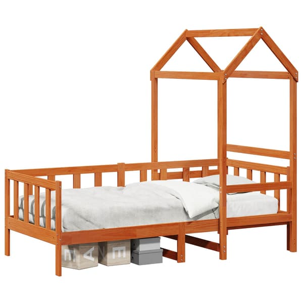 Dagbädd Set 2 pcs Vaxbrun Massiv furu
