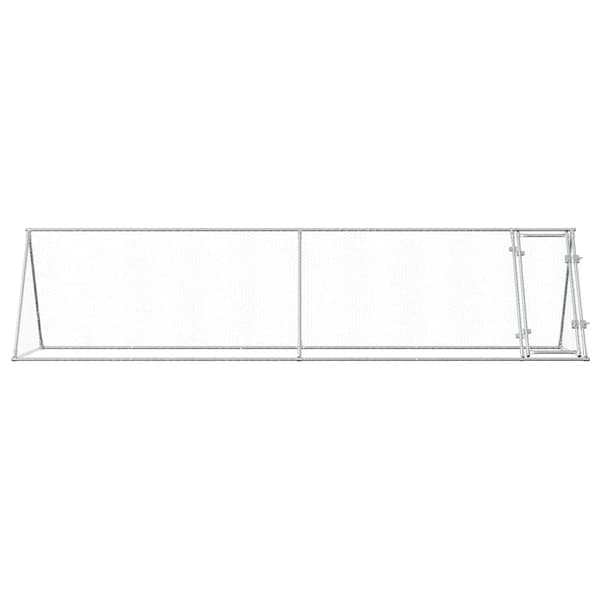 Hönsbur silver 400x105x91 cm galvaniserat stål
