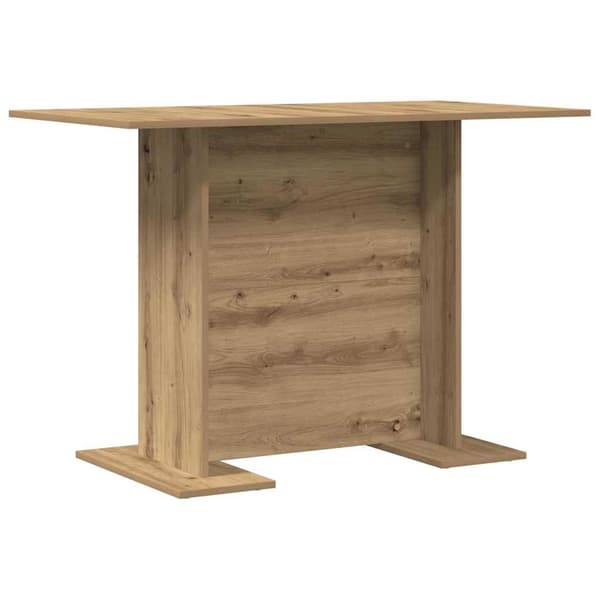 Matbord 110 x 60 x 75 cm Konstruerat trä Artisan Ek Rektangulär
