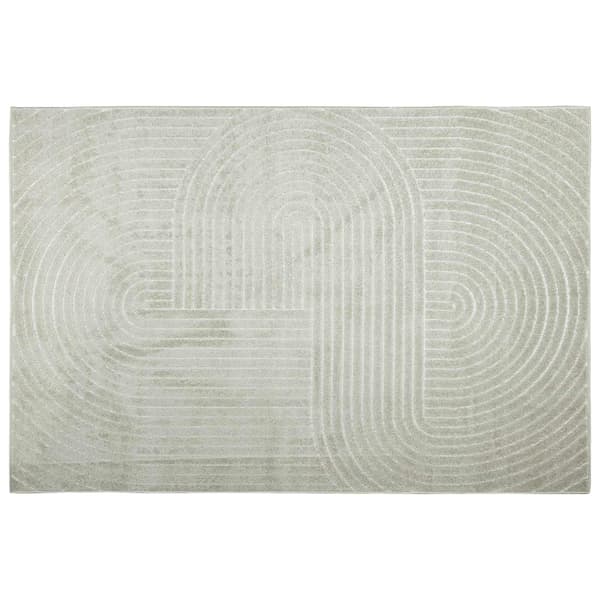Områdesmattor Rektangulär PALMERAS Grön 120 x 170 cm Polyester