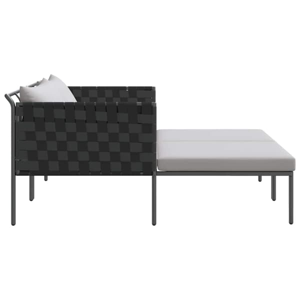 Solbädd Antracit 153 x 115 x 69.5 cm Pulverlackerat stål
