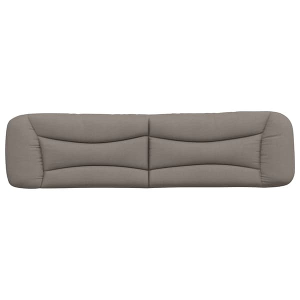 Headboard Cushion "Hvar" Taupe 200 cm Fabric