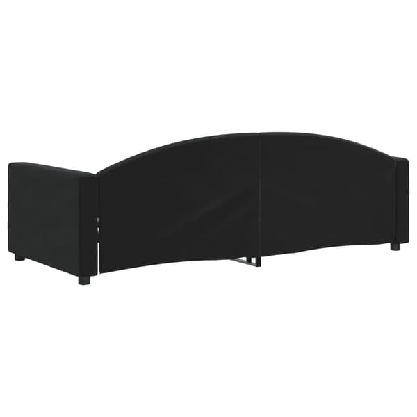 Dagbädd svart 90x190 cm sammet
