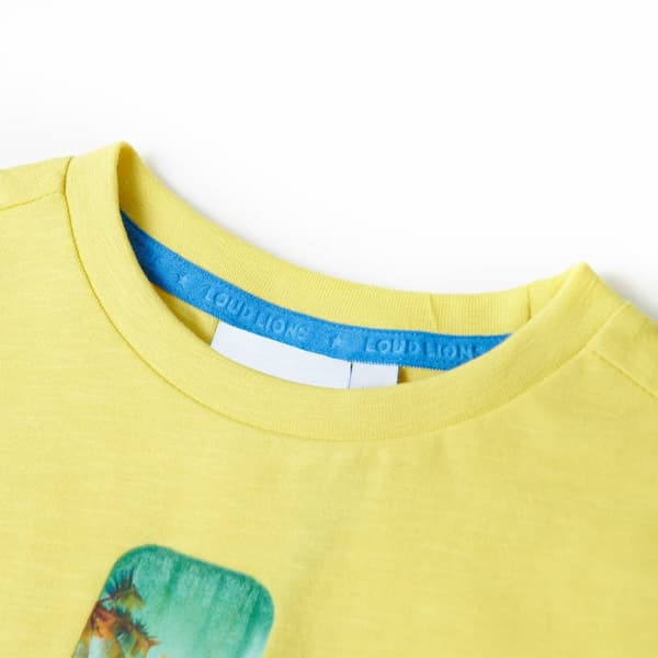 T-shirt för barn gul 140