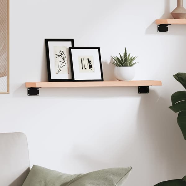 Hyllplan 60x10x2 cm obehandlad massiv ek