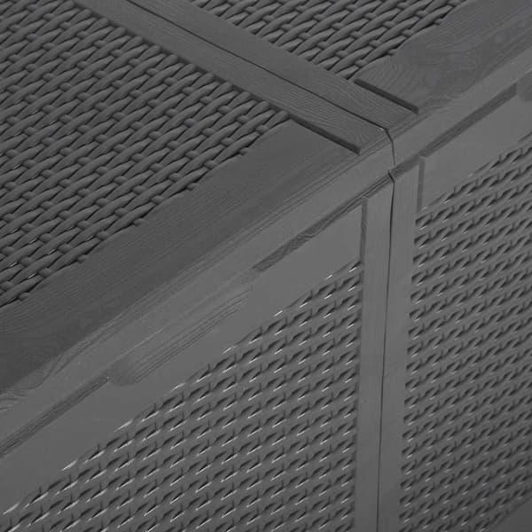Dynbox 180 liter svart PP-rotting