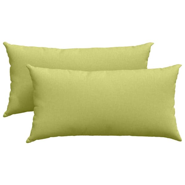 Sofakuddar 2 pcs Ljusgrön 80 x 40 cm tyg