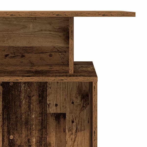 Receptionsdisk åldrat trä 100x40x104 cm konstruerat trä