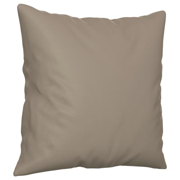 2-sitssoffa med prydnadskuddar taupe 140 cm mikrofibertyg