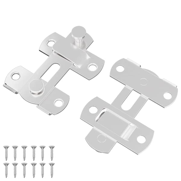 Dörrlås 2 pcs Silver 70 x 8 mm Stål