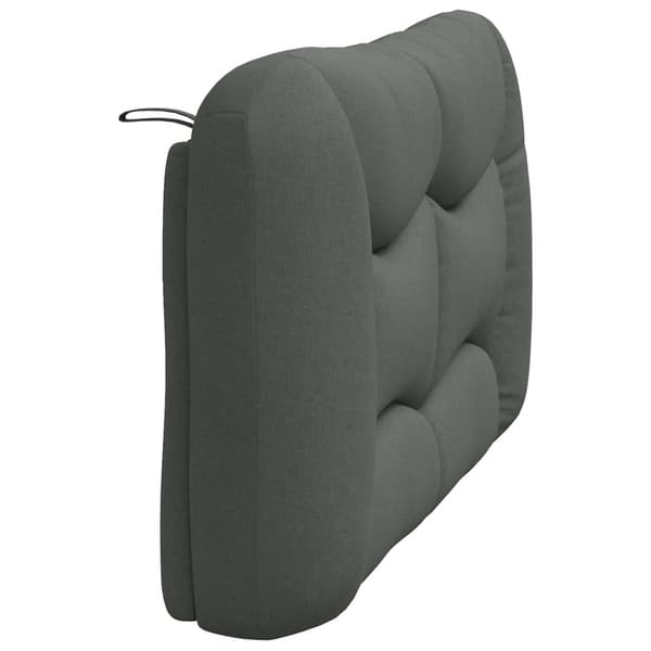 Headboard Cushion "Hvar" Dark Grey 140 cm Fabric