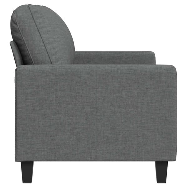 Soffa 2-sits mörkgrå 120 cm tyg