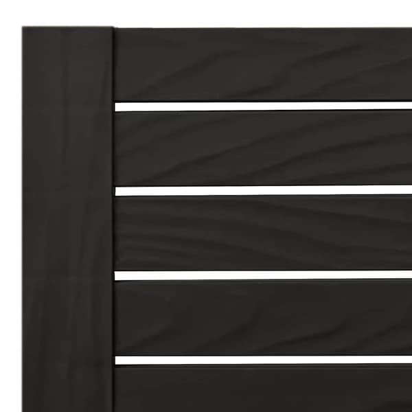 Solsängar 2 st svart 155x58x83 cm polypropylen