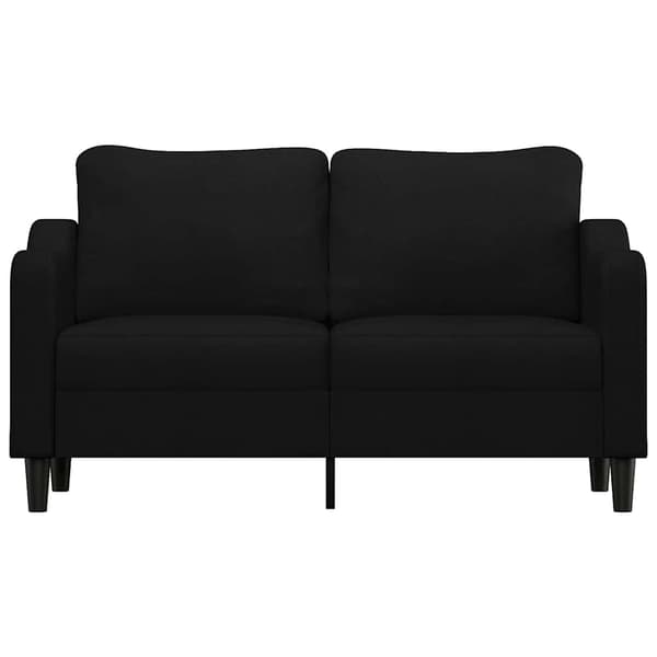 2-sitssoffa svart 140 cm tyg