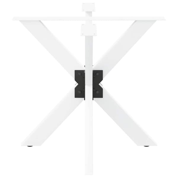 Matbordsben spindelformad vit 85x85x(72-73) cm stål